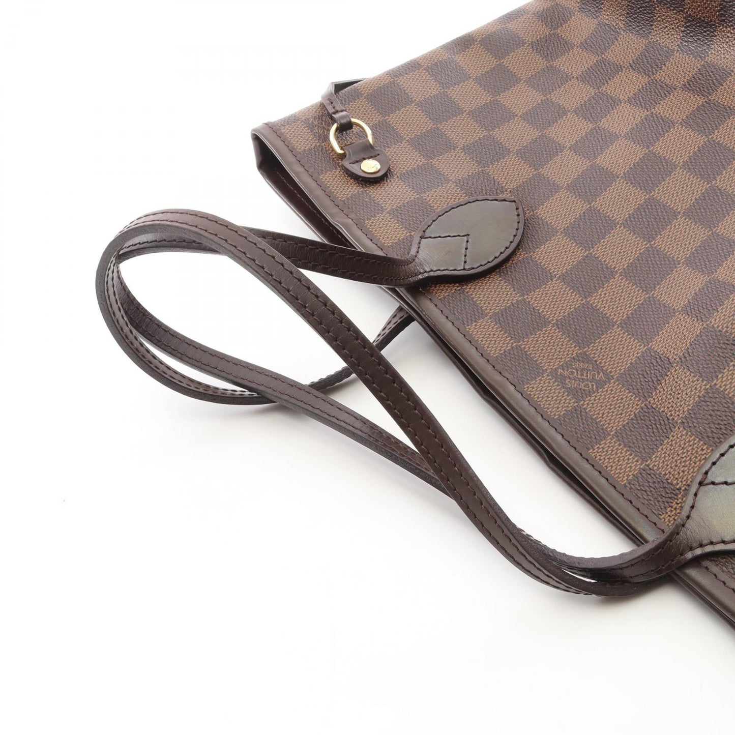 ネヴァーフルPM ダミエエベヌ ハンドバッグ トートバッグ PVC レザー ブラウン ルイヴィトン バッグ LOUIS VUITTON