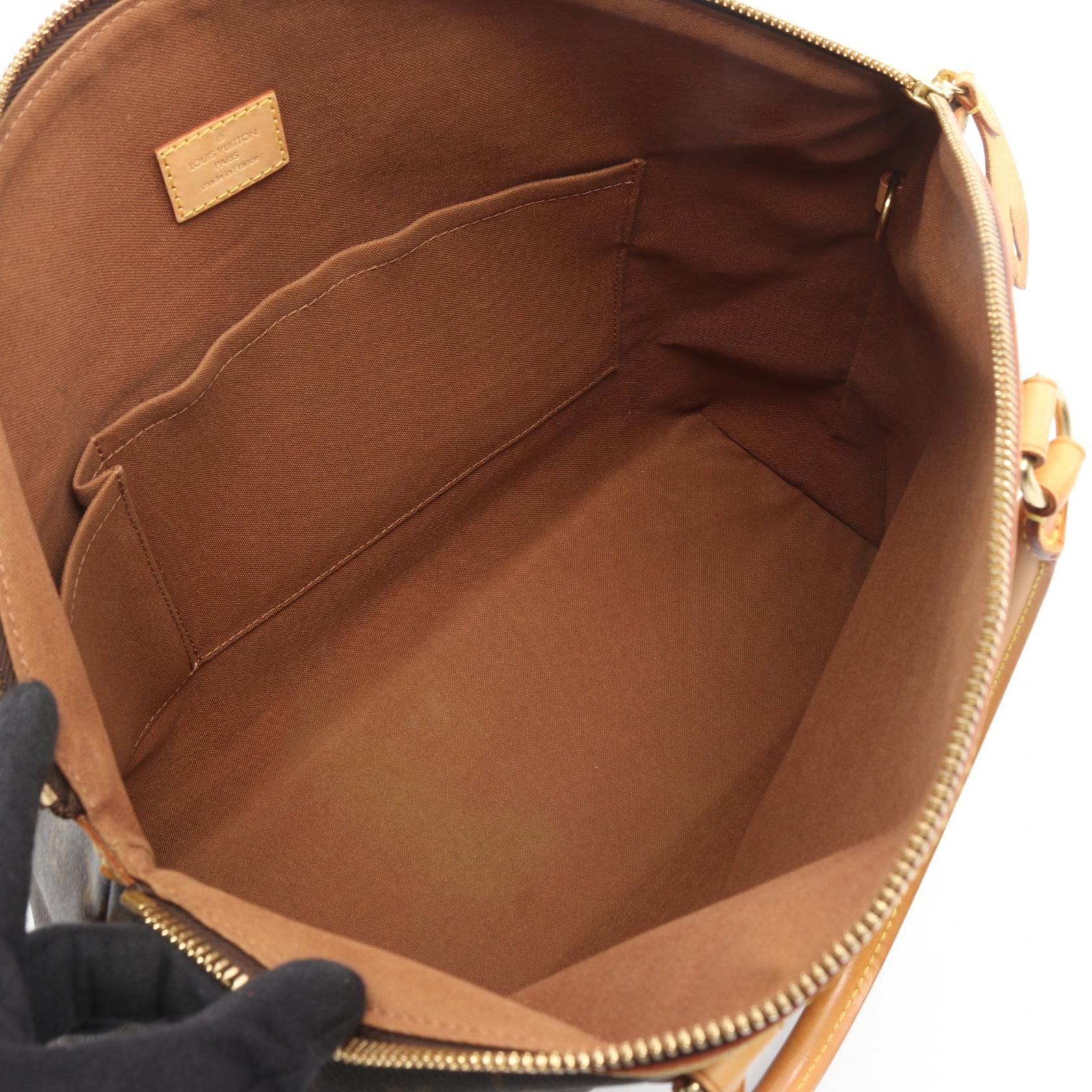 ロックイットオリゾンタル モノグラム ハンドバッグ トートバッグ PVC レザー ブラウン ルイヴィトン バッグ LOUIS VUITTON