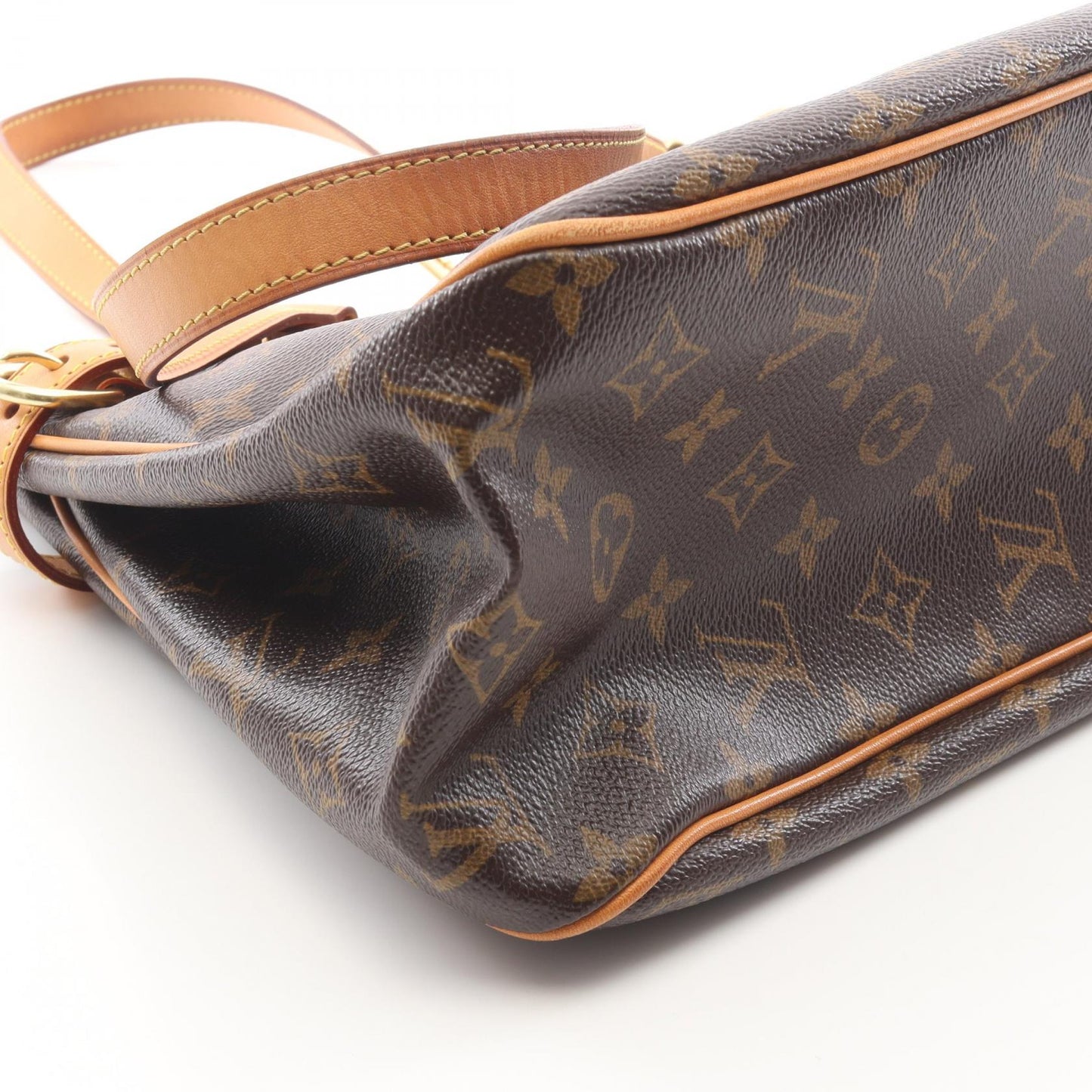 バティニョール オリゾンタル モノグラム ショルダーバッグ PVC レザー ブラウン ルイヴィトン バッグ LOUIS VUITTON