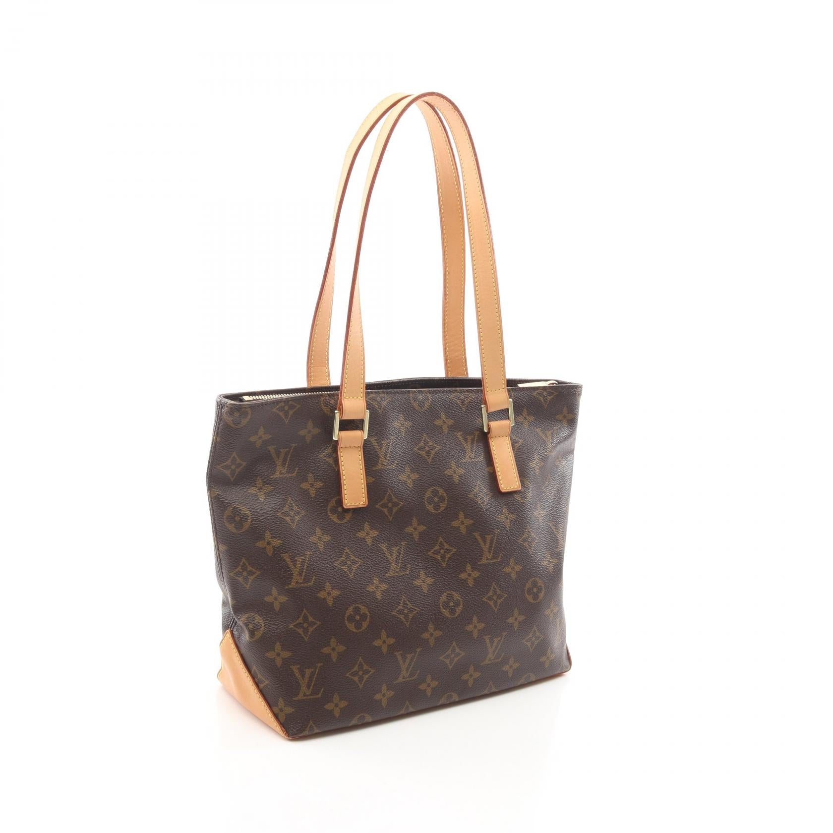 カバピアノ モノグラム ショルダーバッグ PVC レザー ブラウン ルイヴィトン バッグ LOUIS VUITTON