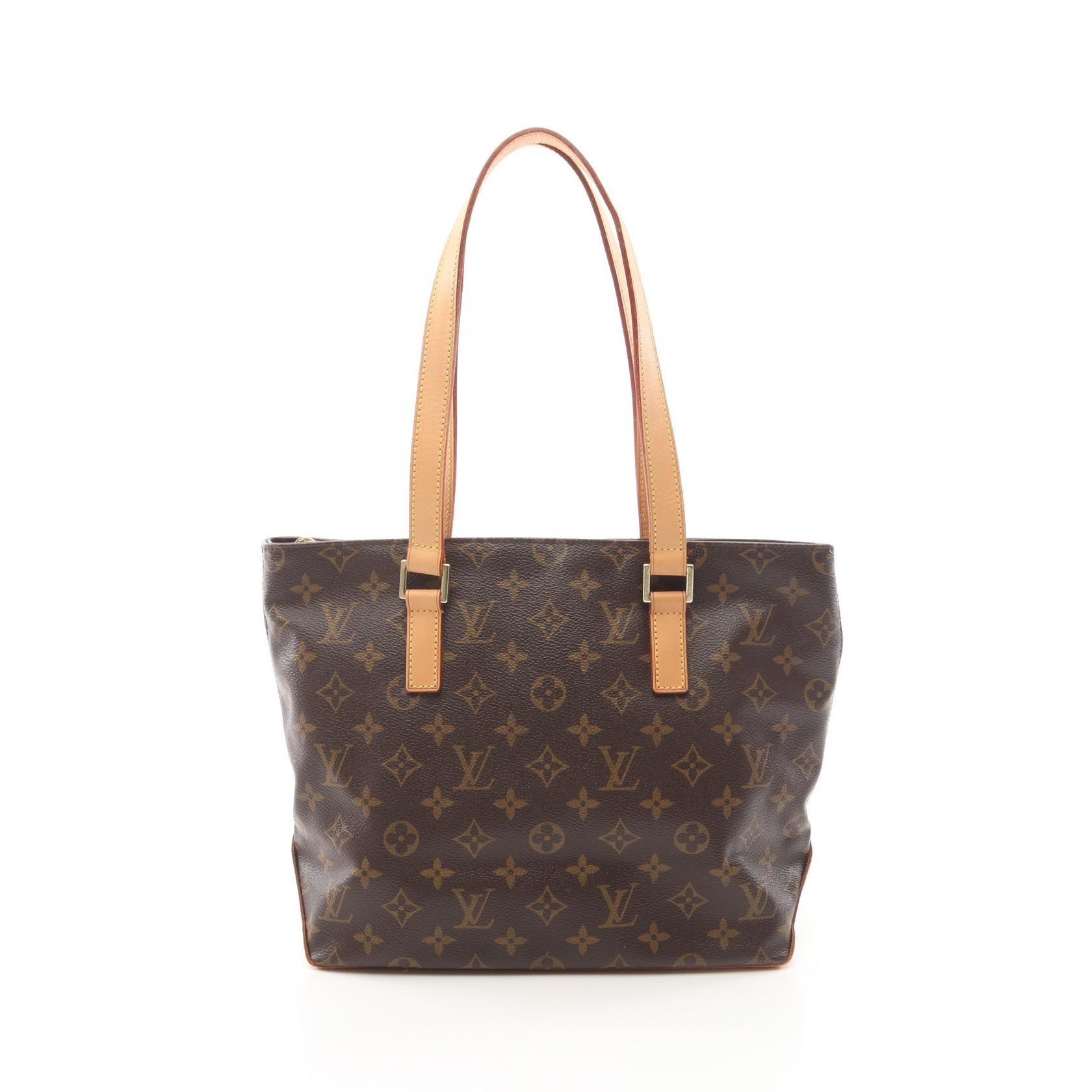 カバピアノ モノグラム ショルダーバッグ PVC レザー ブラウン ルイヴィトン バッグ LOUIS VUITTON