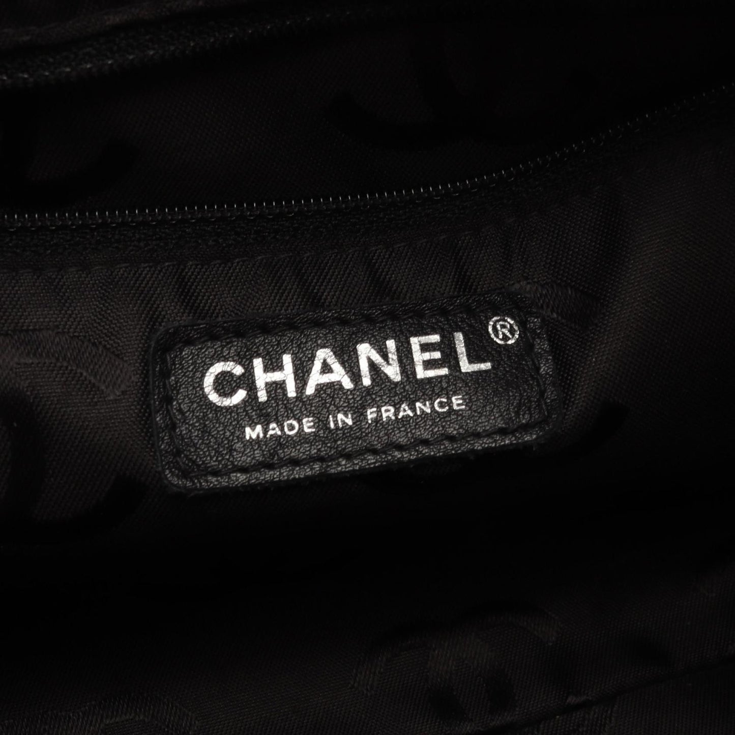 カンボンライン ボーリングバッグ ショルダーバッグ レザー ベージュ ブラック シルバー金具 シャネル バッグ CHANEL