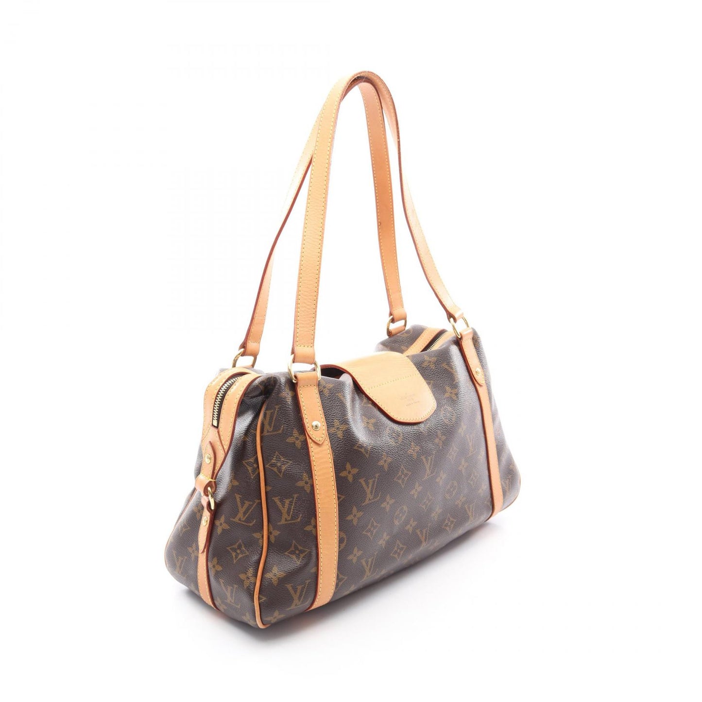 ストレーザPM モノグラム ショルダーバッグ PVC レザー ブラウン ルイヴィトン バッグ LOUIS VUITTON