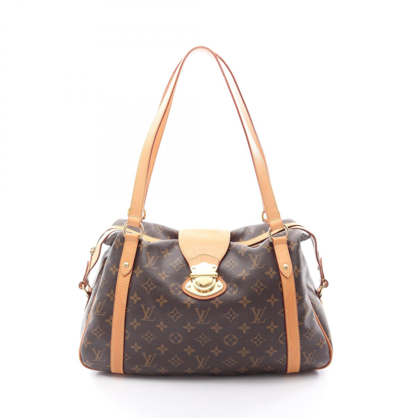 ストレーザPM モノグラム ショルダーバッグ PVC レザー ブラウン ルイヴィトン バッグ LOUIS VUITTON