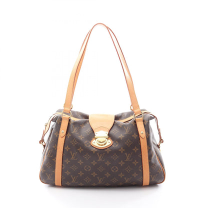 ストレーザPM モノグラム ショルダーバッグ PVC レザー ブラウン ルイヴィトン バッグ LOUIS VUITTON