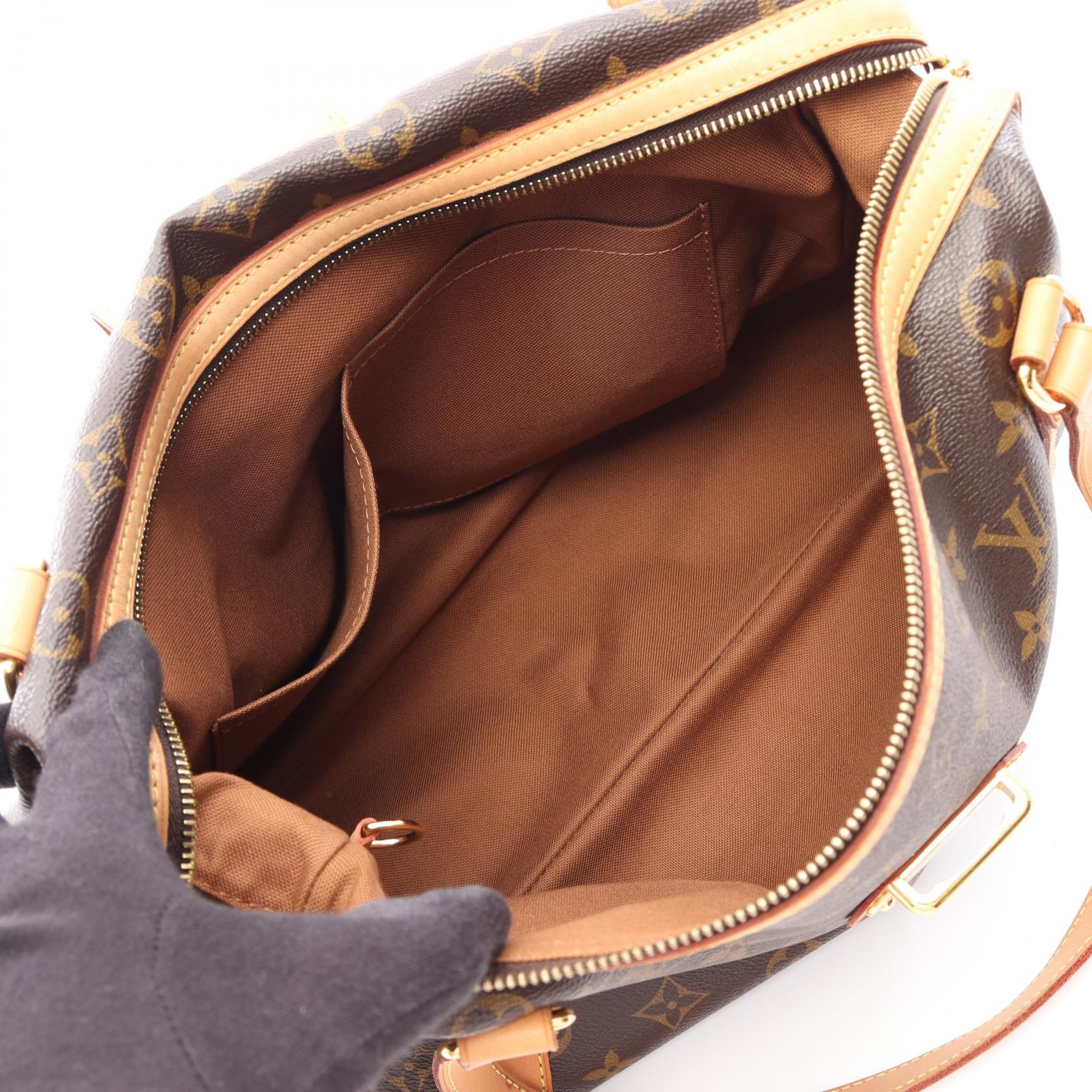 ストレーザPM モノグラム ショルダーバッグ PVC レザー ブラウン ルイヴィトン バッグ LOUIS VUITTON