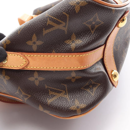 ストレーザPM モノグラム ショルダーバッグ PVC レザー ブラウン ルイヴィトン バッグ LOUIS VUITTON
