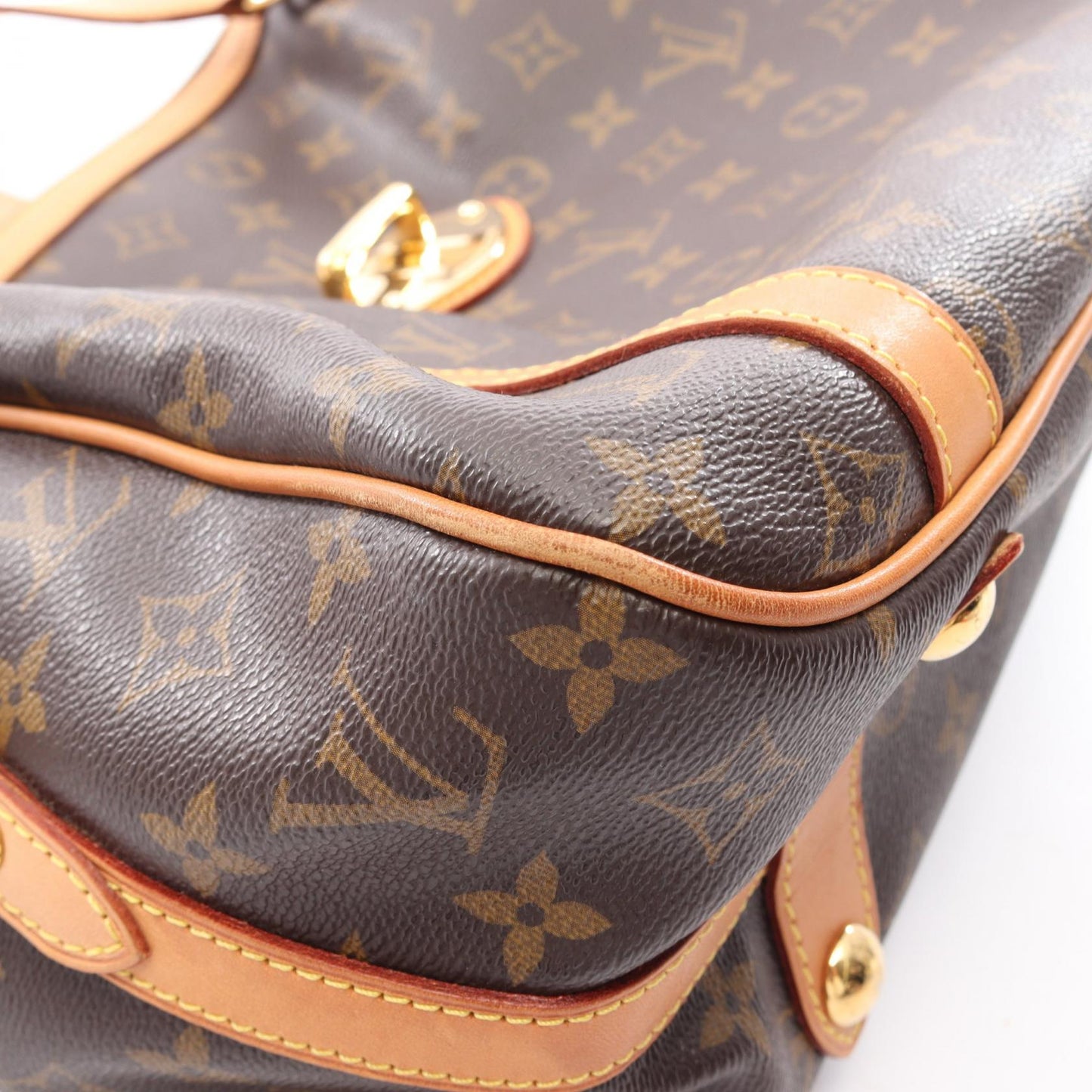 ストレーザPM モノグラム ショルダーバッグ PVC レザー ブラウン ルイヴィトン バッグ LOUIS VUITTON