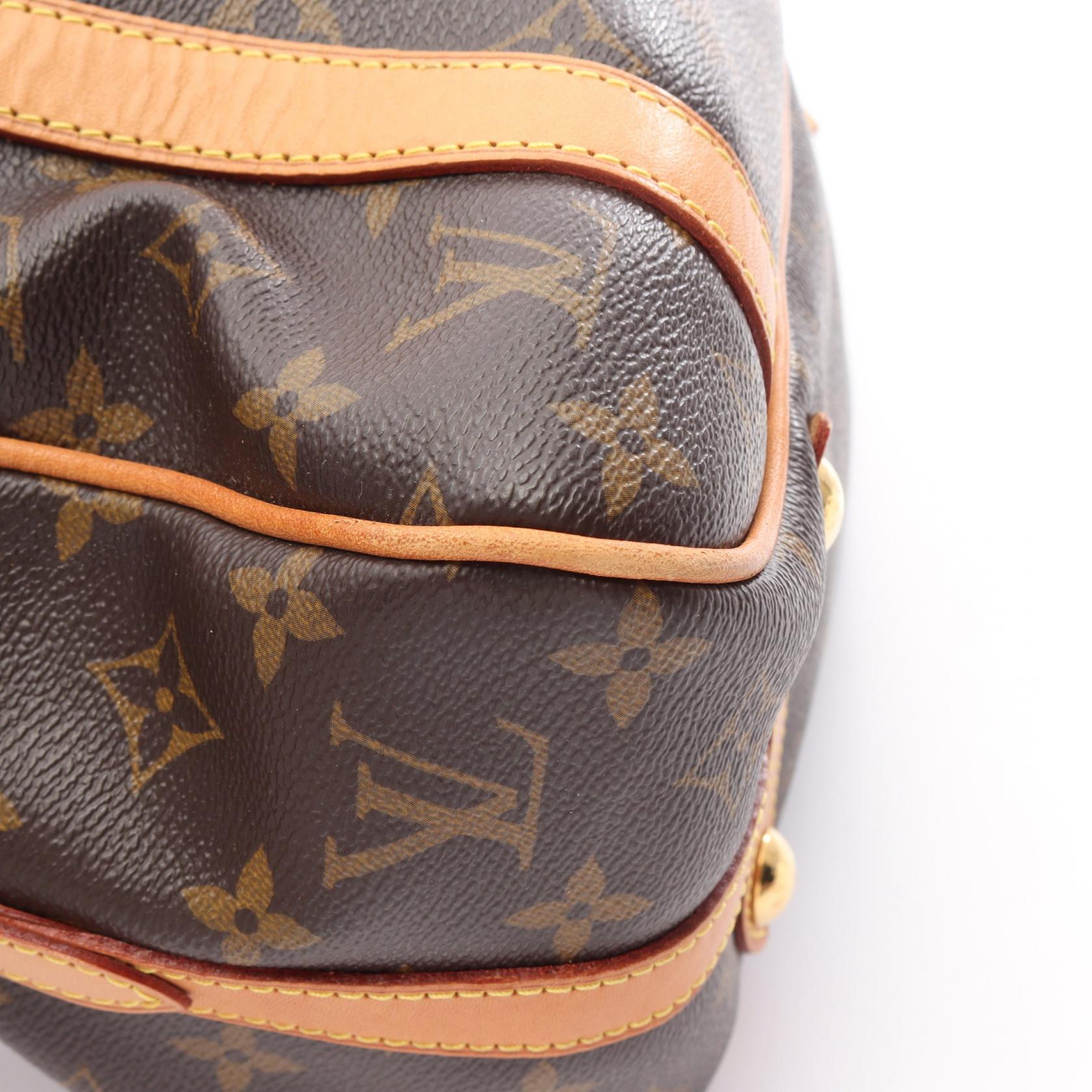 ストレーザPM モノグラム ショルダーバッグ PVC レザー ブラウン ルイヴィトン バッグ LOUIS VUITTON