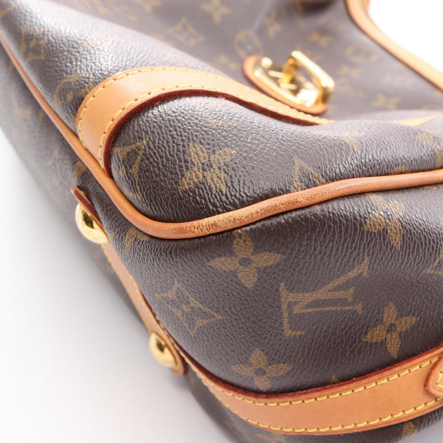 ストレーザPM モノグラム ショルダーバッグ PVC レザー ブラウン ルイヴィトン バッグ LOUIS VUITTON
