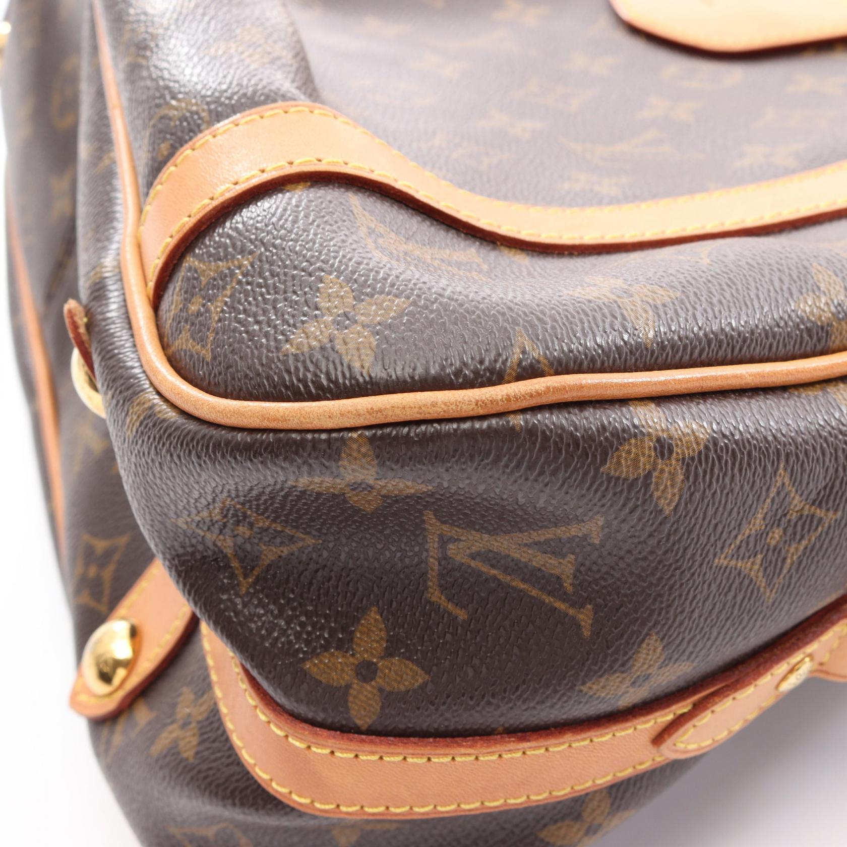 ストレーザPM モノグラム ショルダーバッグ PVC レザー ブラウン ルイヴィトン バッグ LOUIS VUITTON