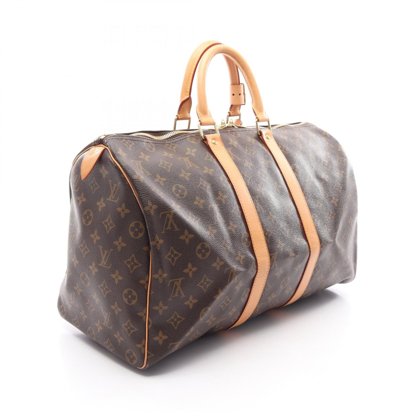 キーポル45 モノグラム ボストンバッグ PVC レザー ブラウン ルイヴィトン バッグ LOUIS VUITTON