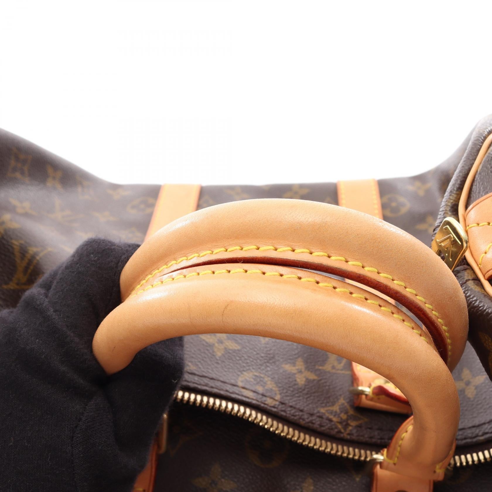 キーポル45 モノグラム ボストンバッグ PVC レザー ブラウン ルイヴィトン バッグ LOUIS VUITTON