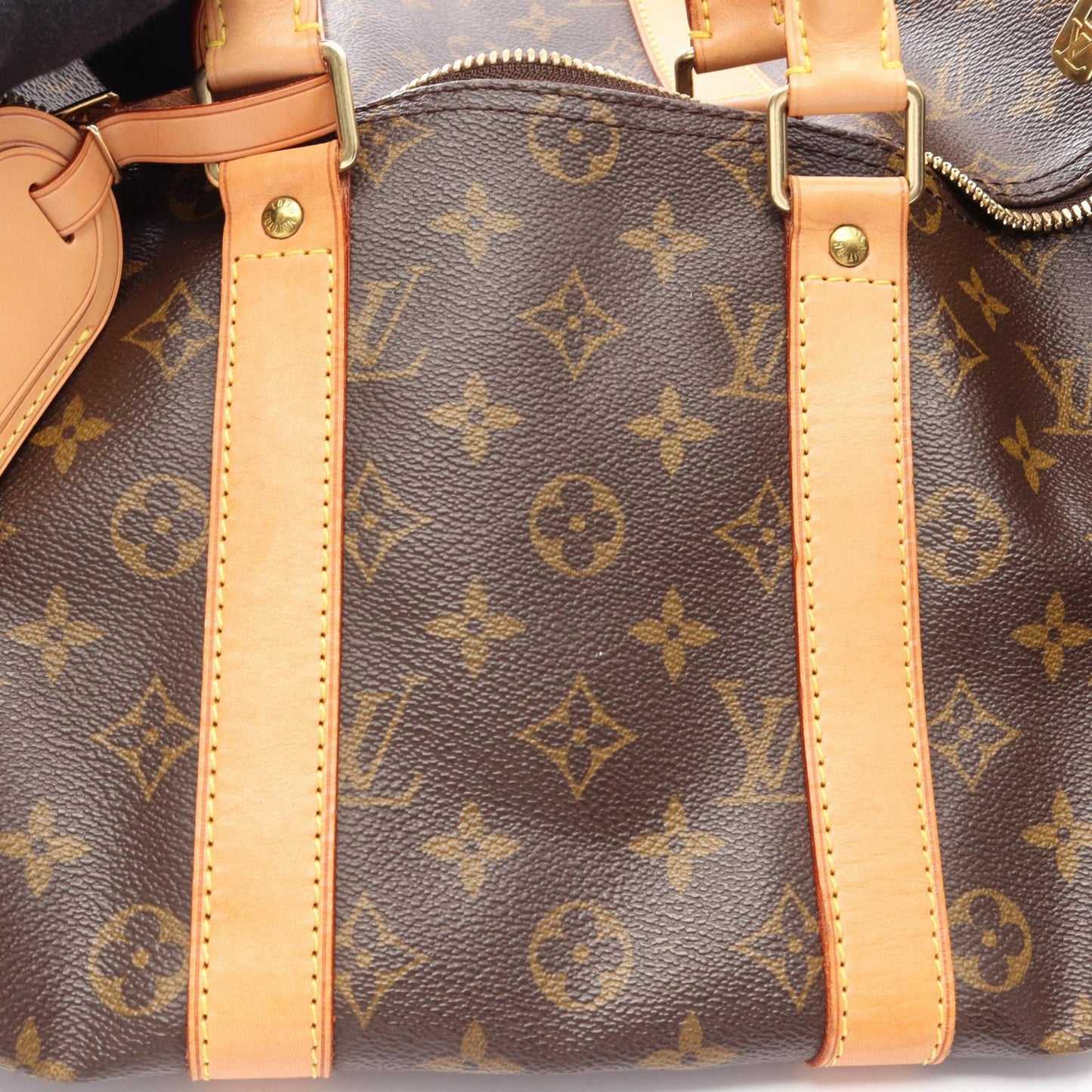 キーポル45 モノグラム ボストンバッグ PVC レザー ブラウン ルイヴィトン バッグ LOUIS VUITTON