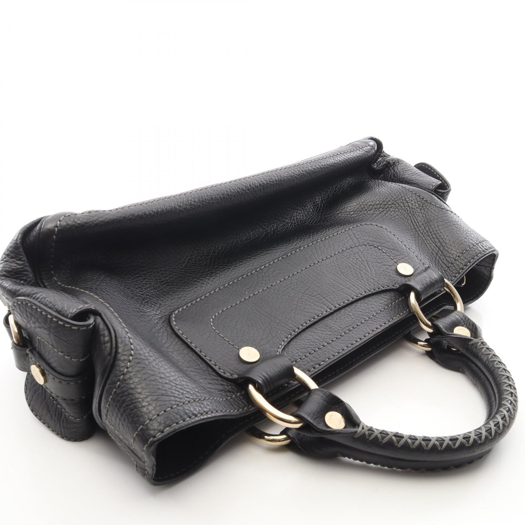 ブギーバッグ ハンドバッグ レザー ブラック セリーヌ バッグ CELINE