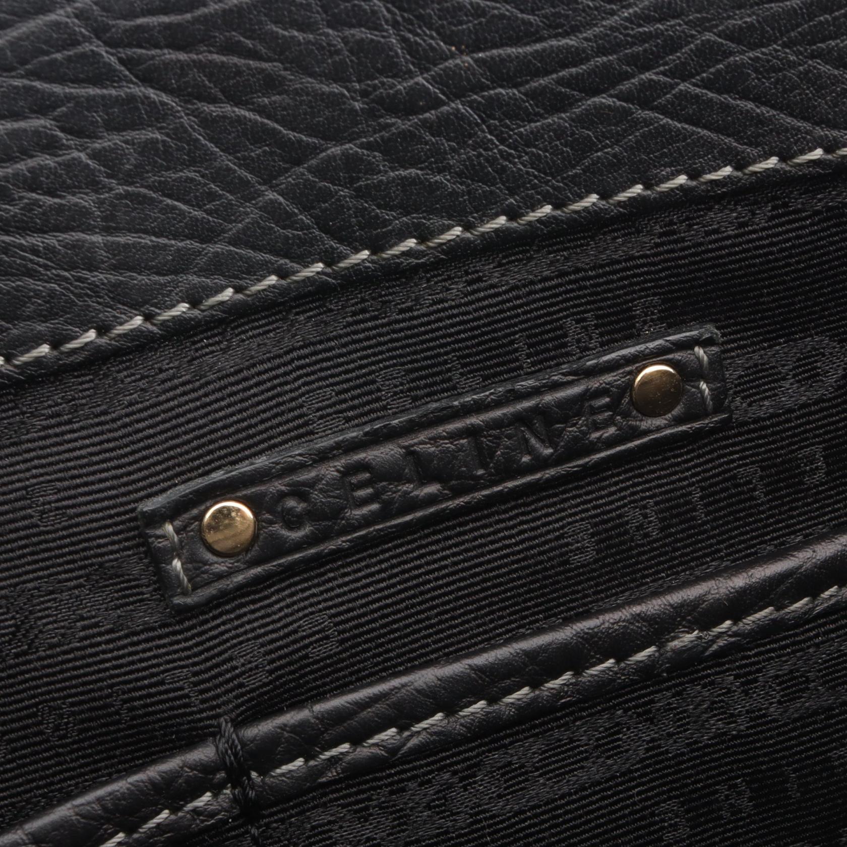 ブギーバッグ ハンドバッグ レザー ブラック セリーヌ バッグ CELINE