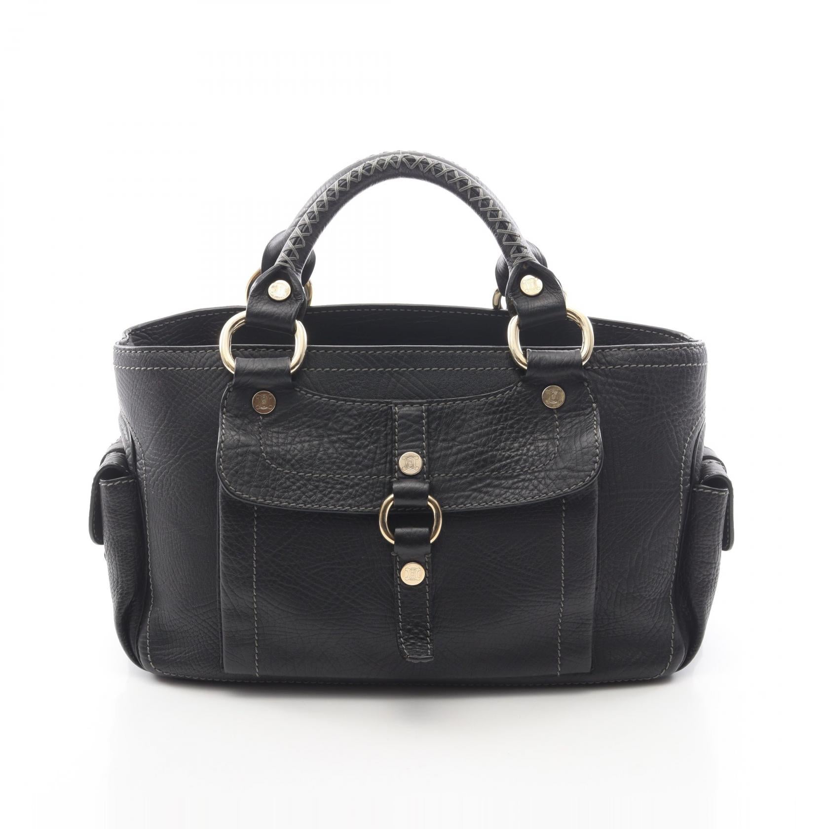 ブギーバッグ ハンドバッグ レザー ブラック セリーヌ バッグ CELINE