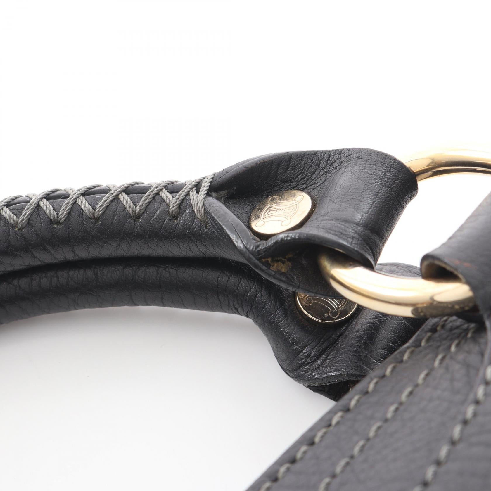 ブギーバッグ ハンドバッグ レザー ブラック セリーヌ バッグ CELINE