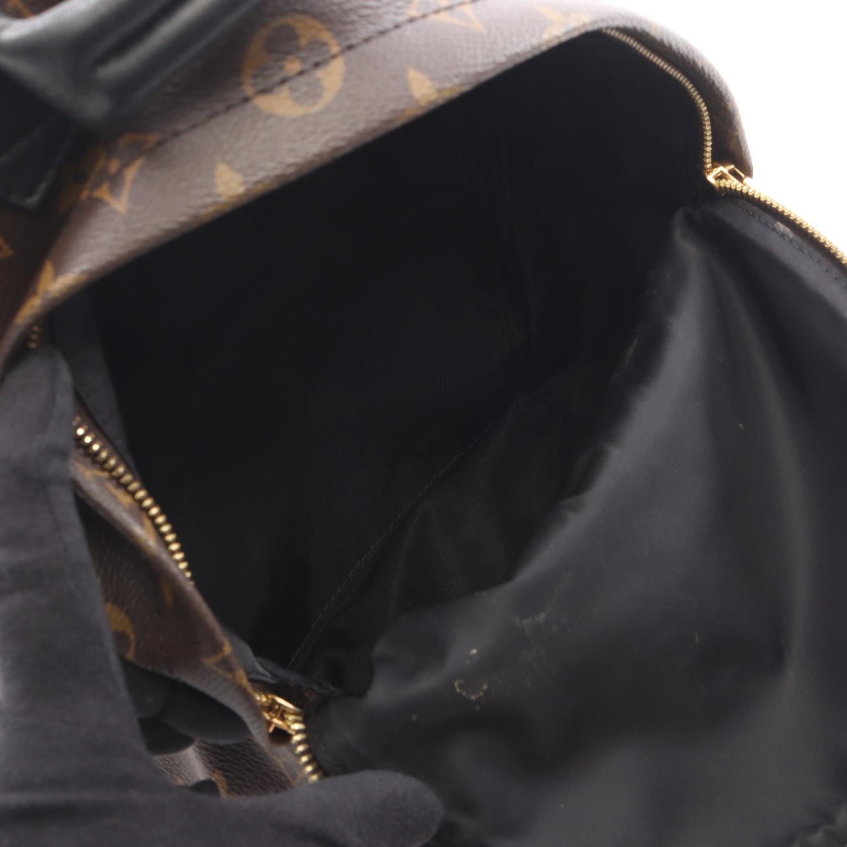 パームスプリングスPM モノグラム バックパック リュックサック PVC レザー ブラウン ブラック ルイヴィトン バッグ LOUIS VUITTON