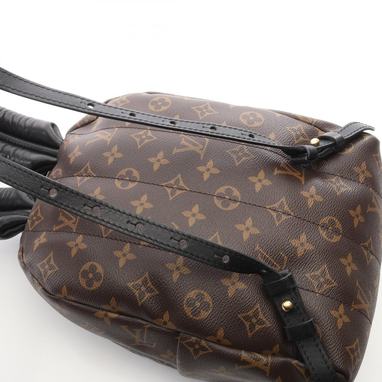パームスプリングスPM モノグラム バックパック リュックサック PVC レザー ブラウン ブラック ルイヴィトン バッグ LOUIS VUITTON