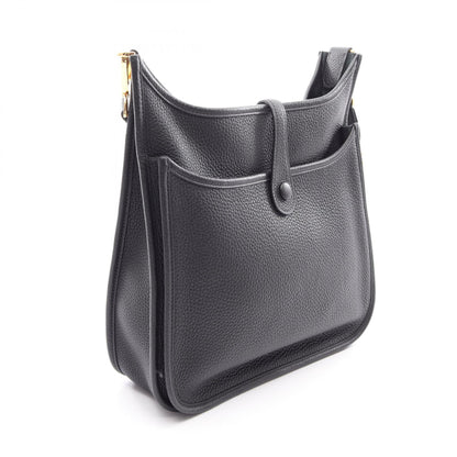 エヴリン 3 トロワ PM ショルダーバッグ トリヨンクレマンス ブラック ゴールド金具 U刻印 エルメス バッグ HERMES