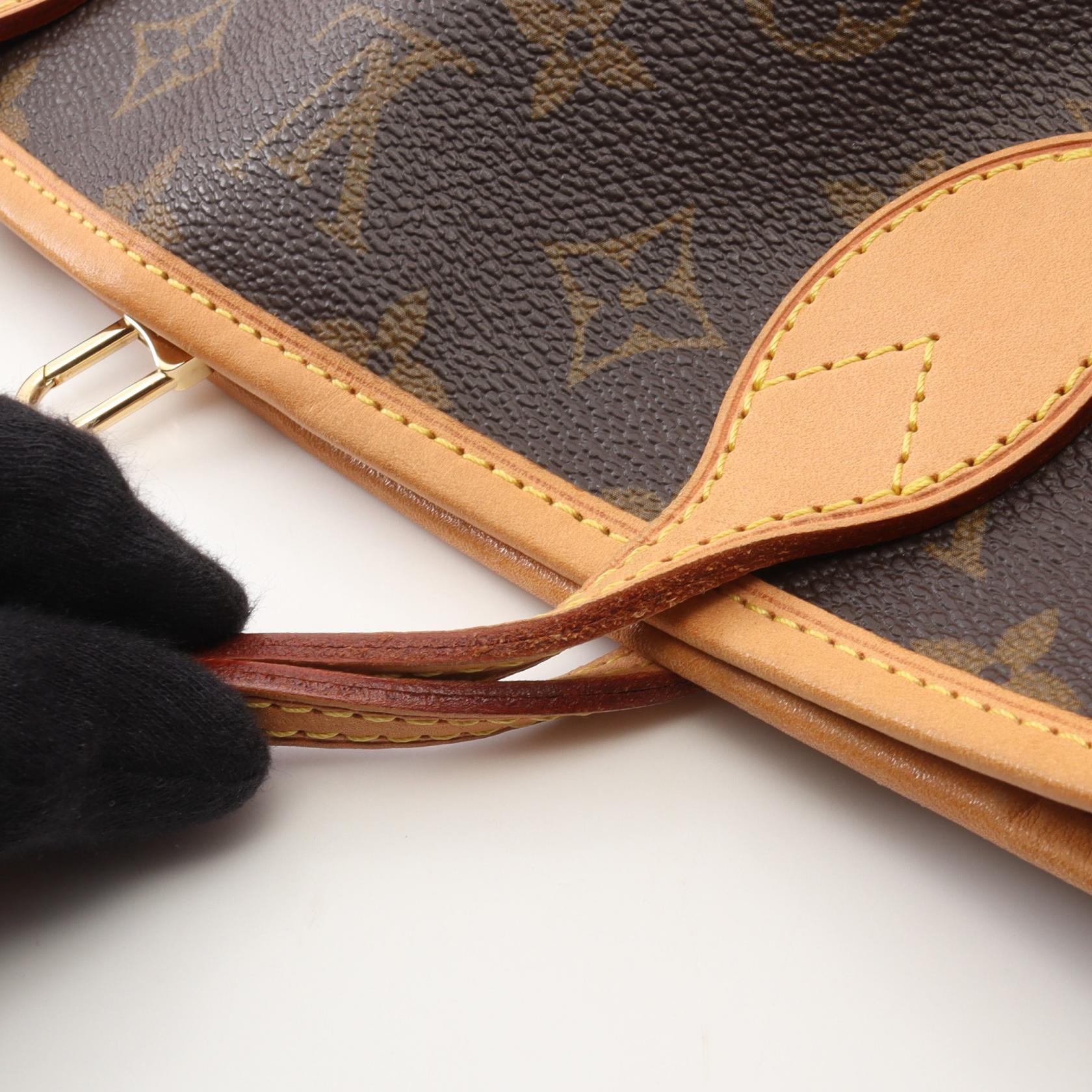 ネヴァーフルPM モノグラム ハンドバッグ トートバッグ PVC レザー ブラウン ルイヴィトン バッグ LOUIS VUITTON