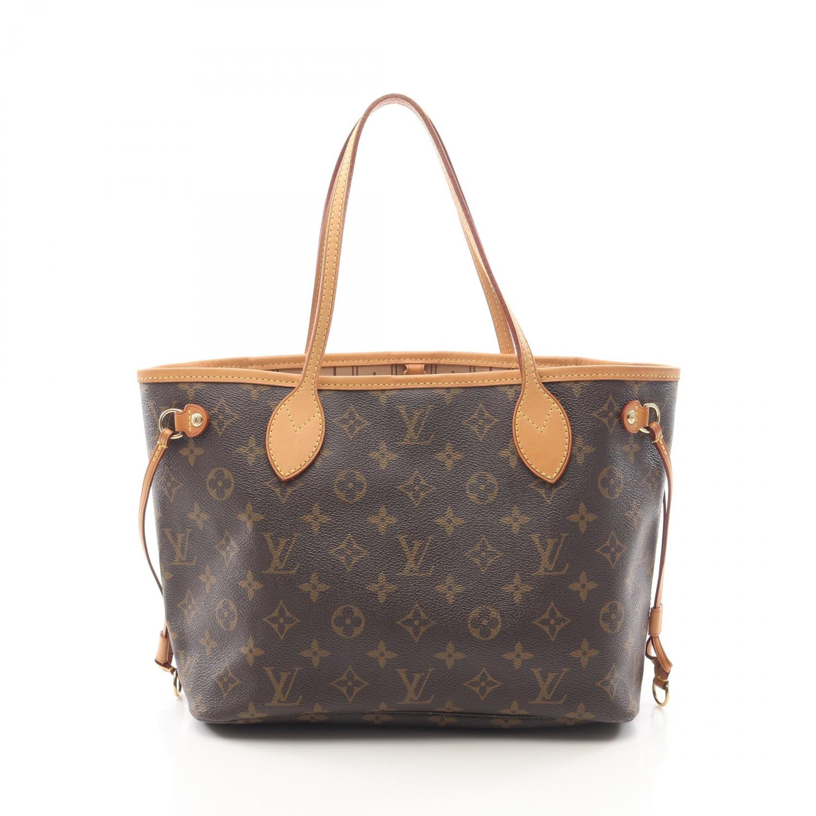 ネヴァーフルPM モノグラム ハンドバッグ トートバッグ PVC レザー ブラウン ルイヴィトン バッグ LOUIS VUITTON