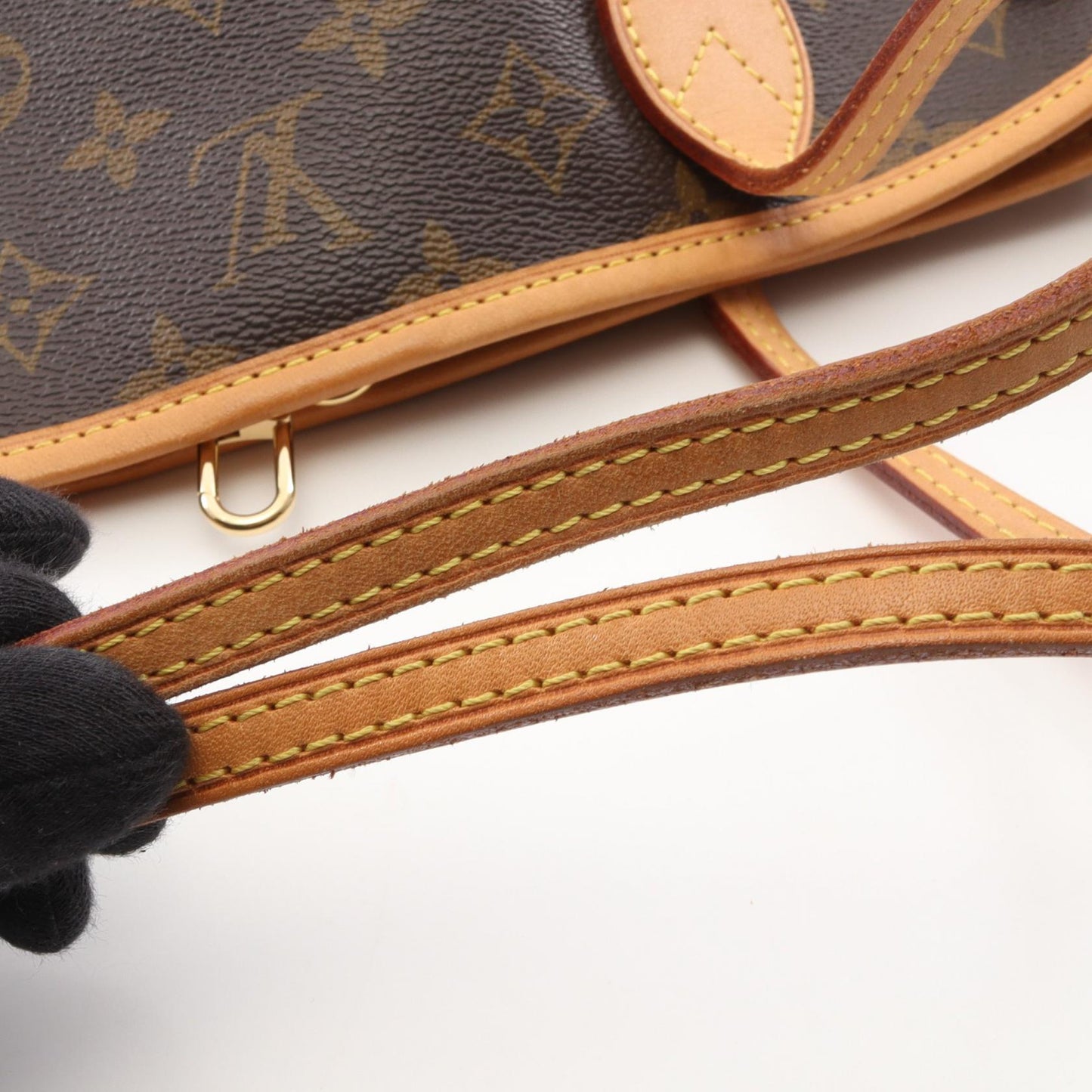 ネヴァーフルPM モノグラム ハンドバッグ トートバッグ PVC レザー ブラウン ルイヴィトン バッグ LOUIS VUITTON