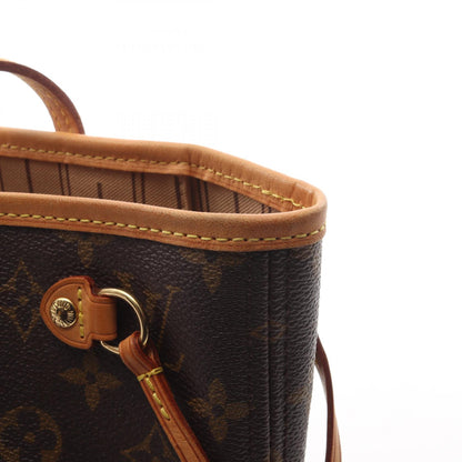 ネヴァーフルPM モノグラム ハンドバッグ トートバッグ PVC レザー ブラウン ルイヴィトン バッグ LOUIS VUITTON
