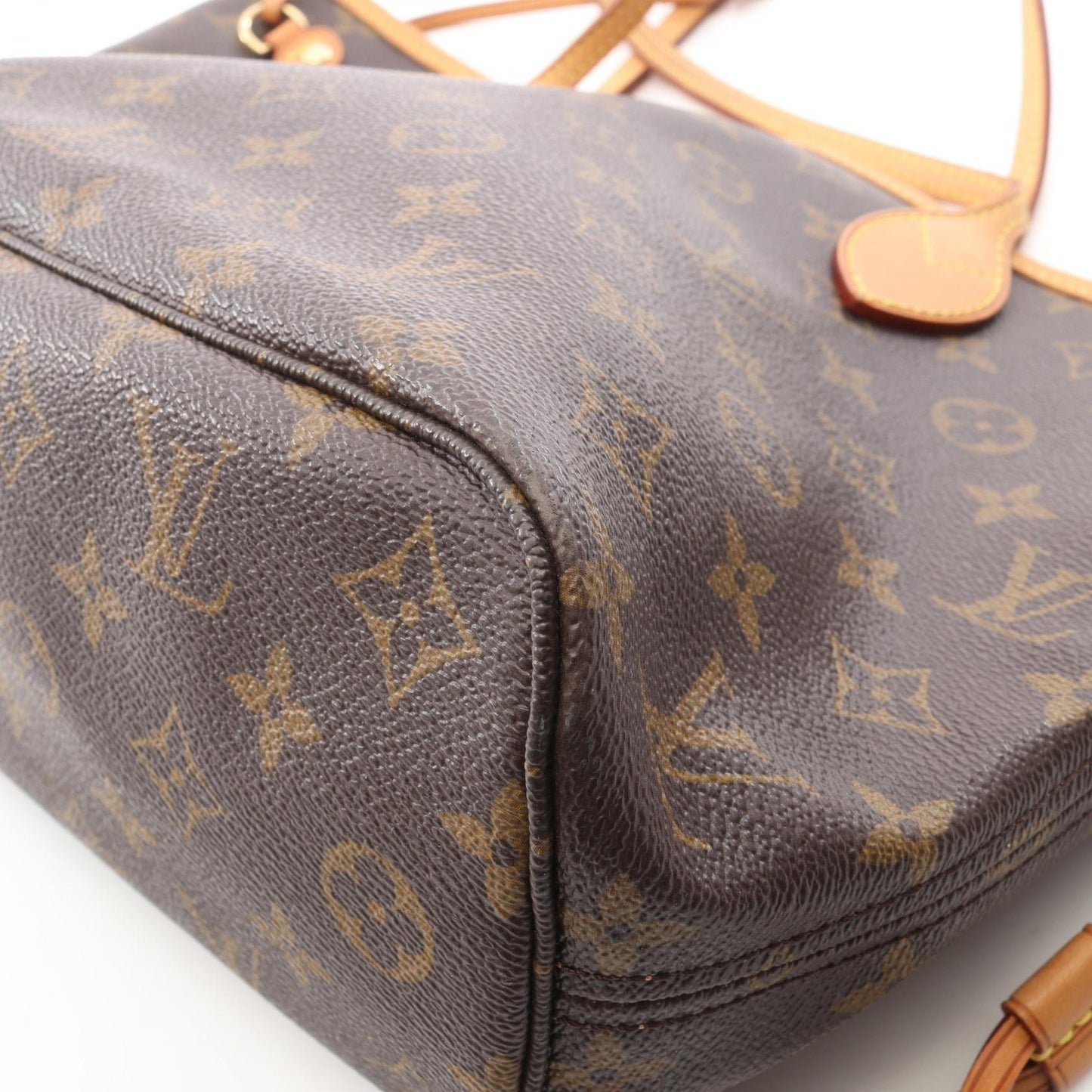 ネヴァーフルPM モノグラム ハンドバッグ トートバッグ PVC レザー ブラウン ルイヴィトン バッグ LOUIS VUITTON