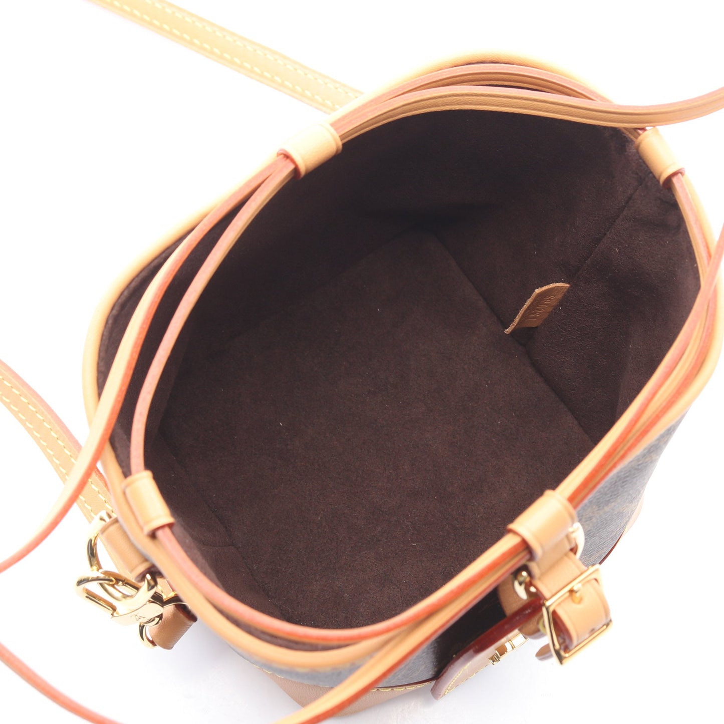 ノエ パース モノグラム ショルダーバッグ PVC レザー ブラウン ルイヴィトン バッグ LOUIS VUITTON