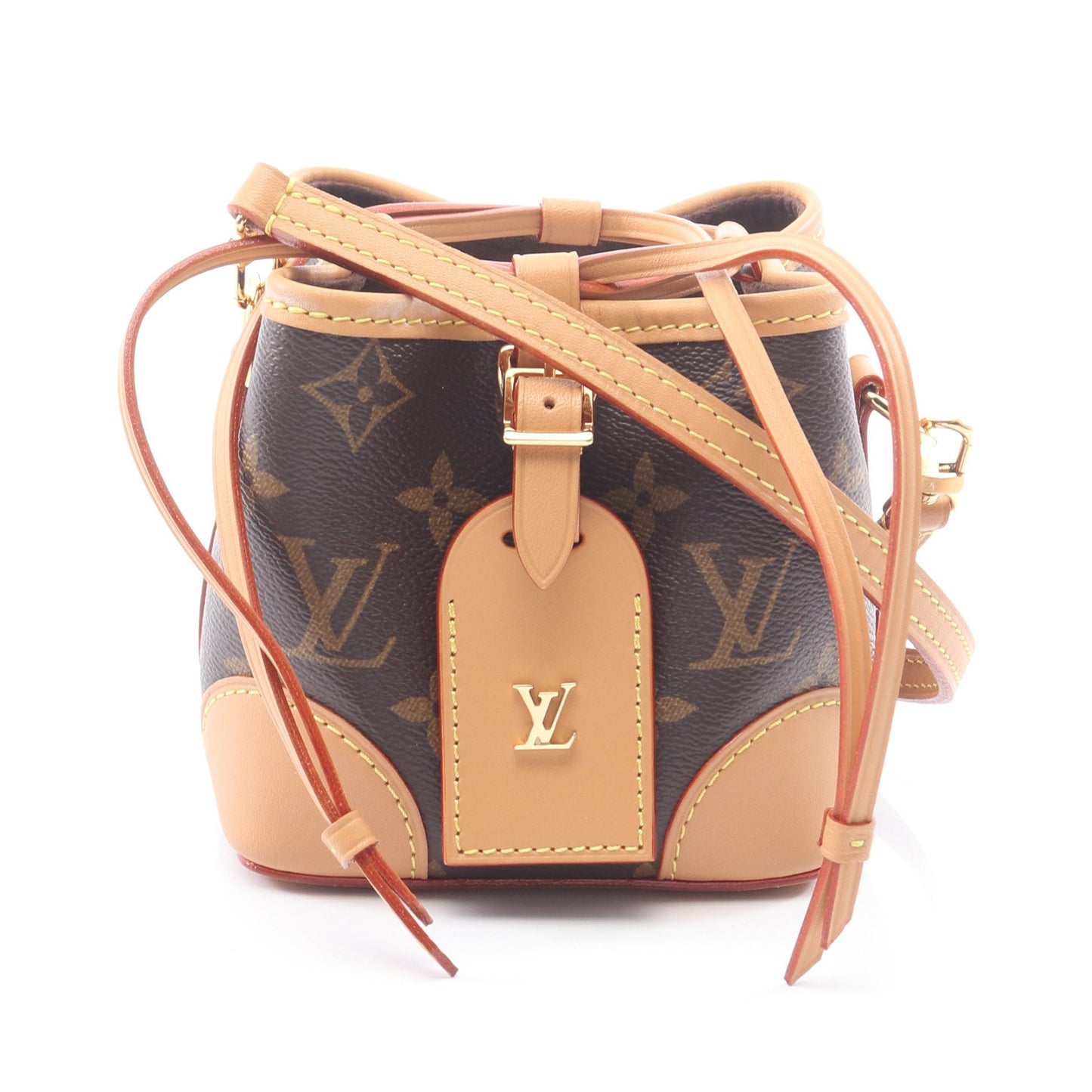 ノエ パース モノグラム ショルダーバッグ PVC レザー ブラウン ルイヴィトン バッグ LOUIS VUITTON