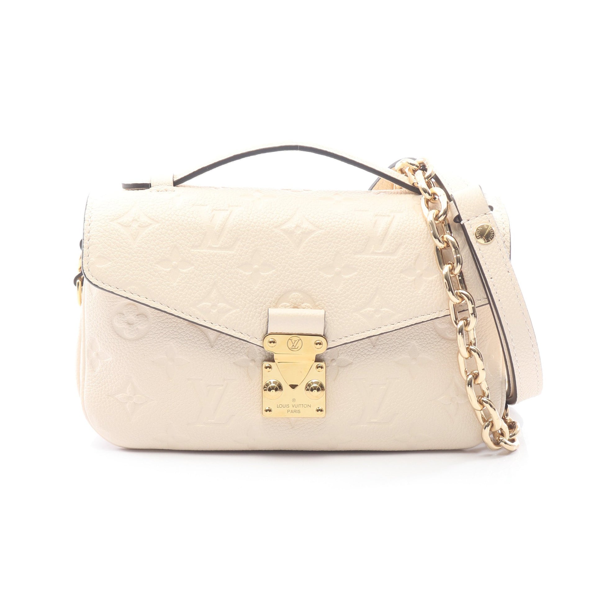 ポシェットメティス EW モノグラムアンプラント クレーム 2WAY ハンドバッグ レザー アイボリー ルイヴィトン バッグ LOUIS VUITTON