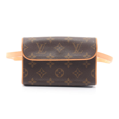 ポシェットフロランティーヌ モノグラム ボディバッグ ウエストバッグ PVC レザー ブラウン ルイヴィトン バッグ LOUIS VUITTON