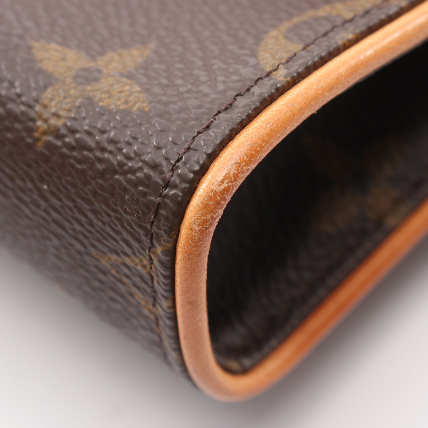 ポシェットフロランティーヌ モノグラム ボディバッグ ウエストバッグ PVC レザー ブラウン ルイヴィトン バッグ LOUIS VUITTON