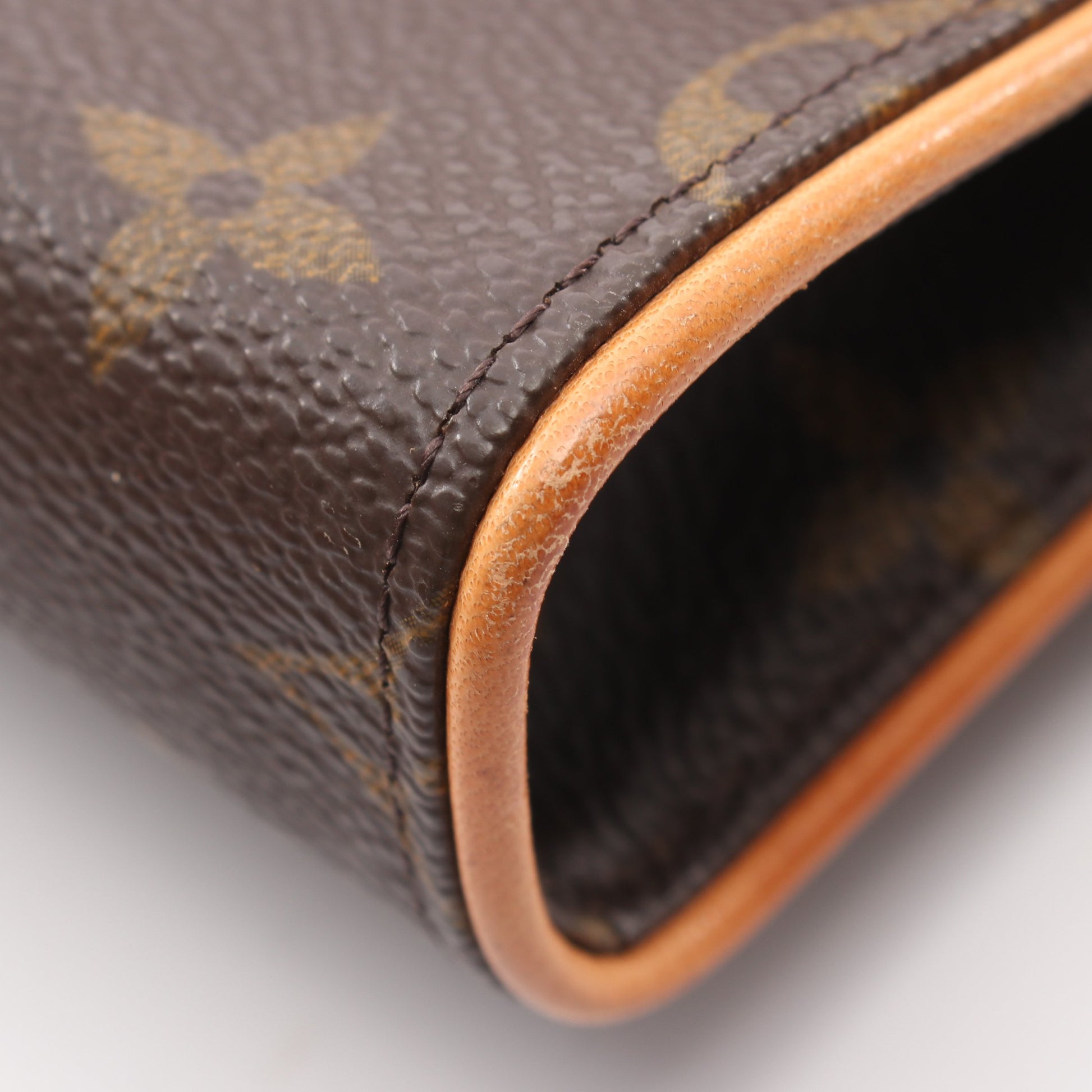 ポシェットフロランティーヌ モノグラム ボディバッグ ウエストバッグ PVC レザー ブラウン ルイヴィトン バッグ LOUIS VUITTON
