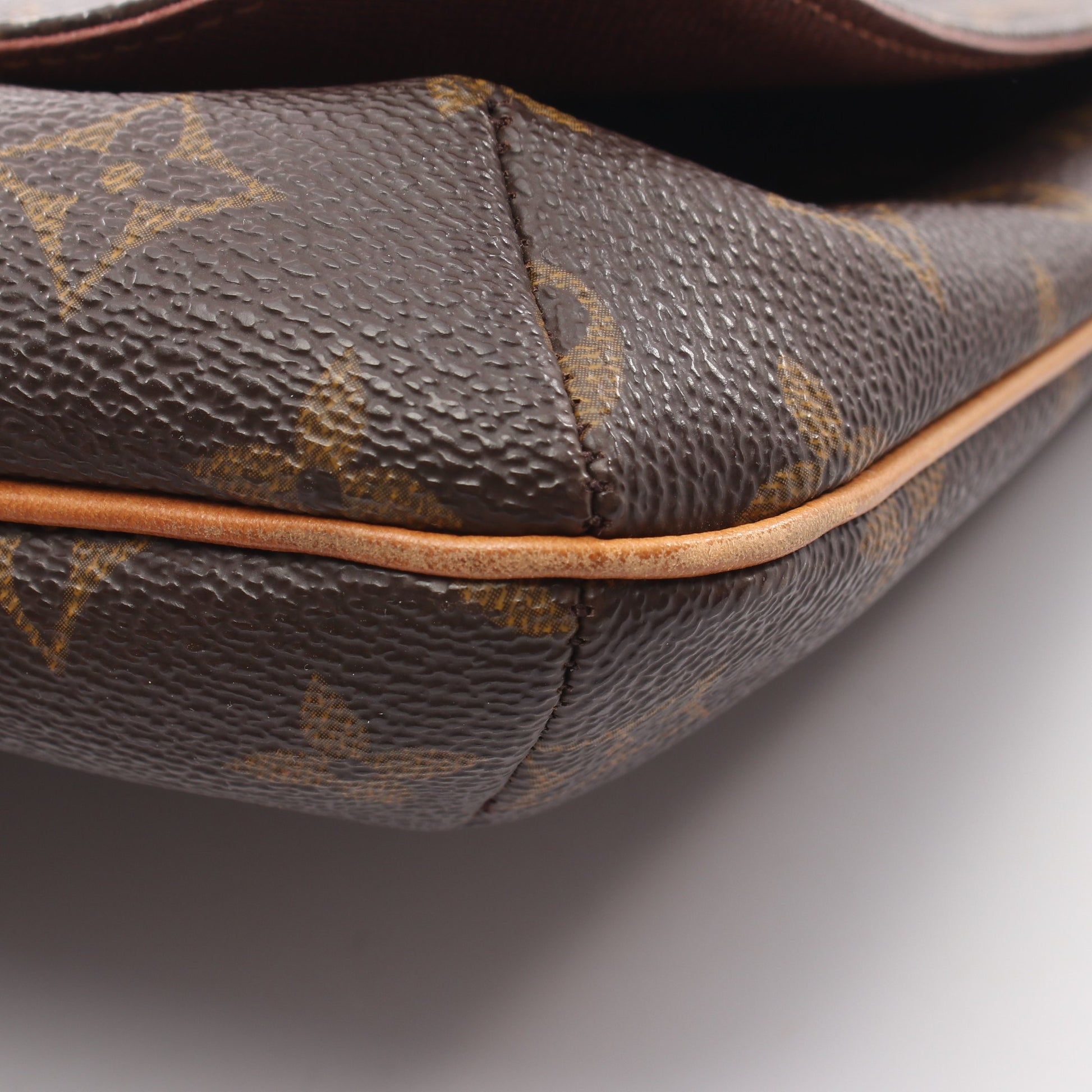 ミュゼットタンゴ ショートストラップ モノグラム ショルダーバッグ PVC レザー ブラウン ルイヴィトン バッグ LOUIS VUITTON