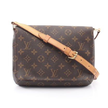 ミュゼットタンゴ ショートストラップ モノグラム ショルダーバッグ PVC レザー ブラウン ルイヴィトン バッグ LOUIS VUITTON