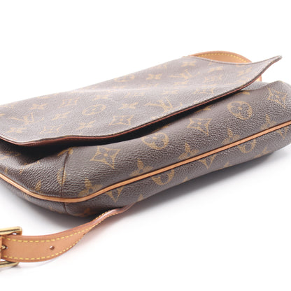 ミュゼットタンゴ ショートストラップ モノグラム ショルダーバッグ PVC レザー ブラウン ルイヴィトン バッグ LOUIS VUITTON