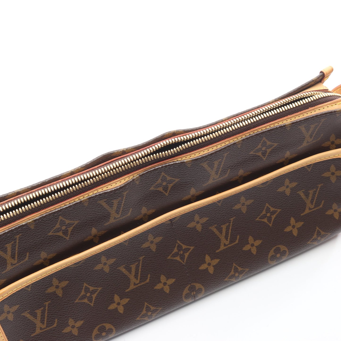 ポパンクール ロン モノグラム ショルダーバッグ PVC レザー ブラウン ルイヴィトン バッグ LOUIS VUITTON