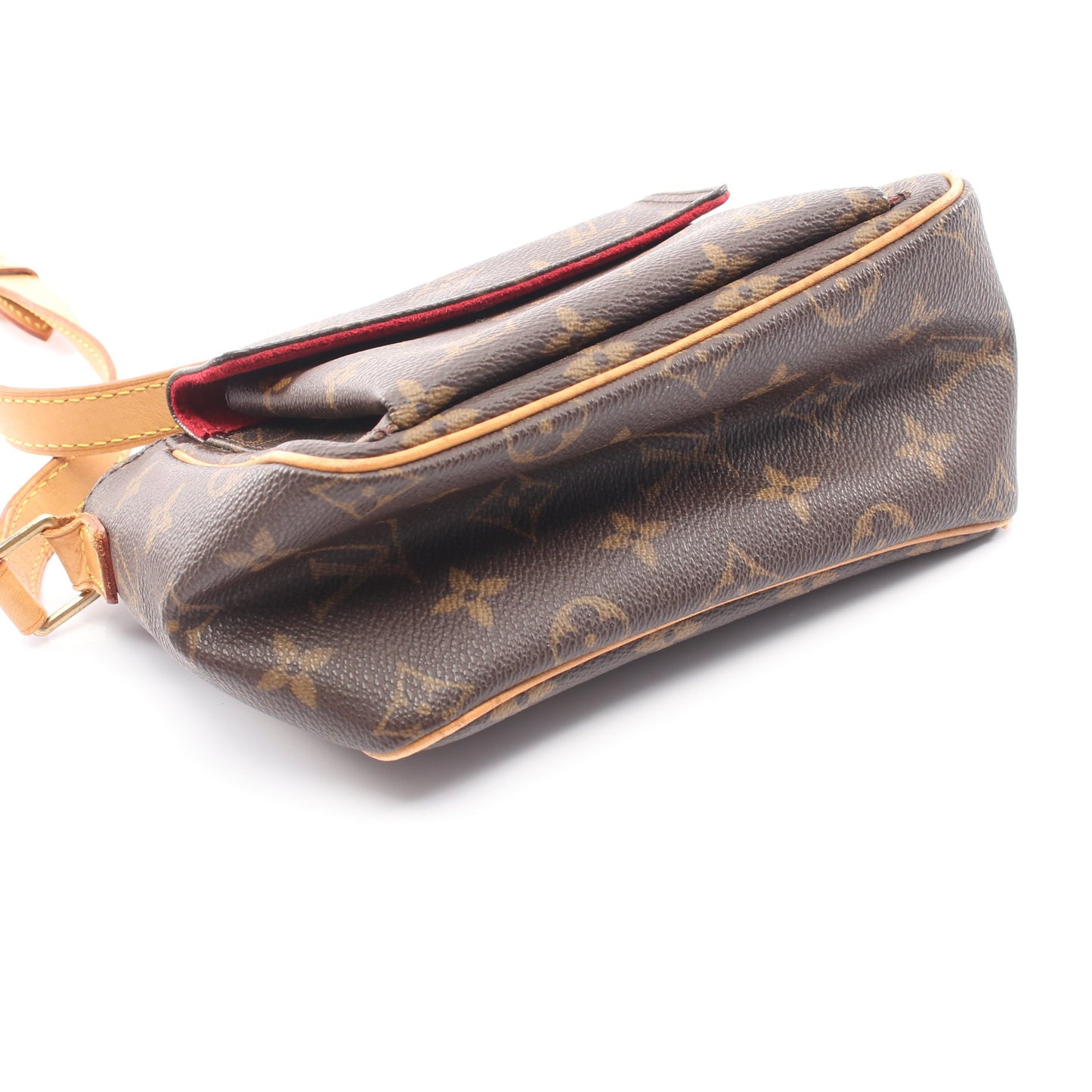 ヴィバシテPM モノグラム ショルダーバッグ PVC レザー ブラウン ルイヴィトン バッグ LOUIS VUITTON