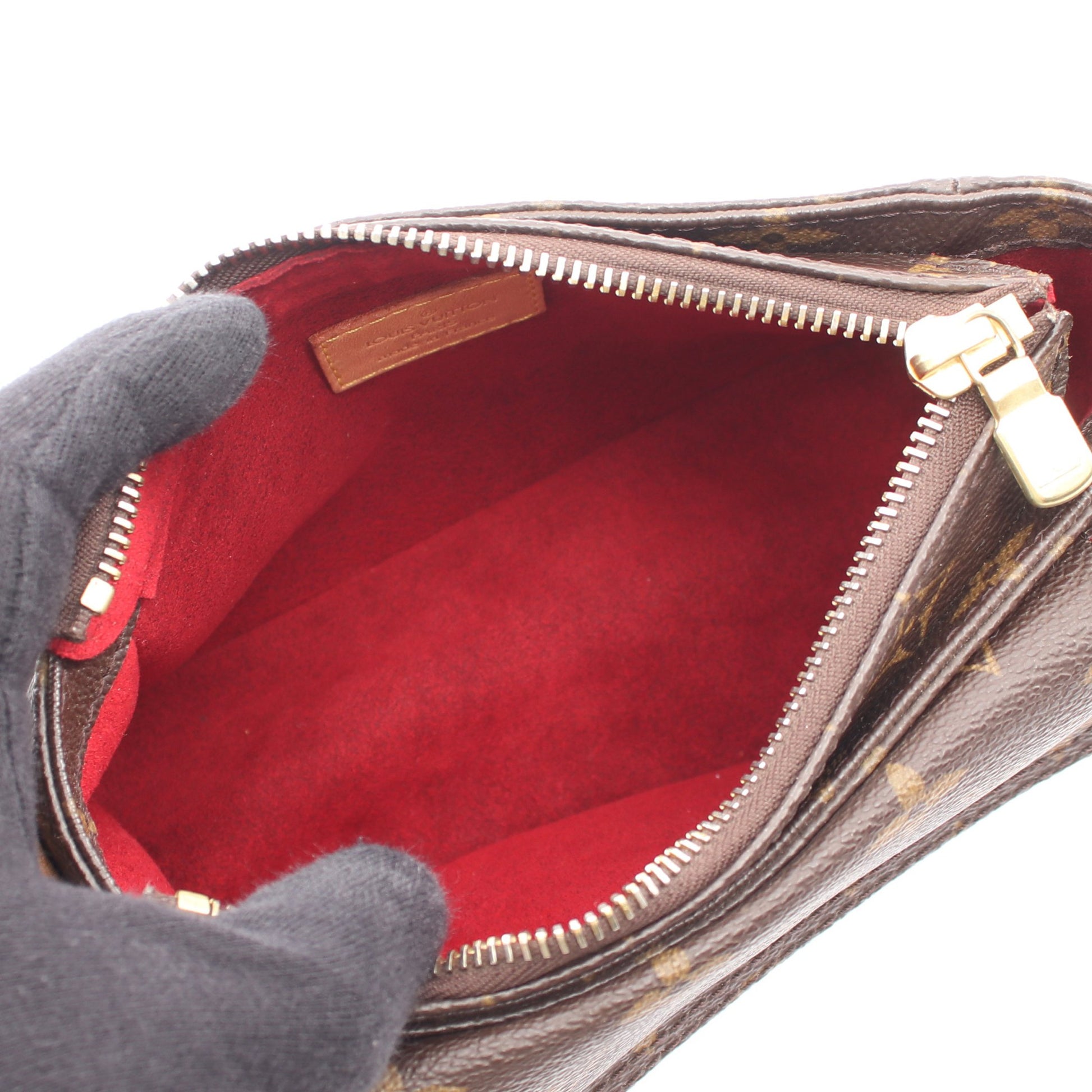 ヴィバシテPM モノグラム ショルダーバッグ PVC レザー ブラウン ルイヴィトン バッグ LOUIS VUITTON