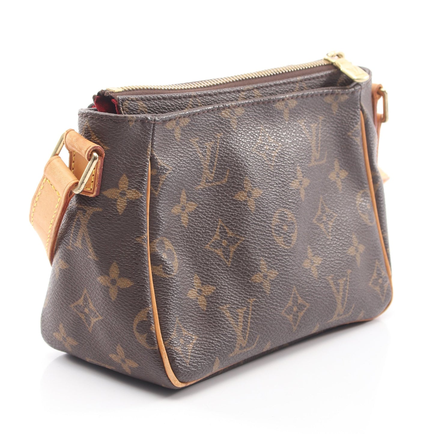 ヴィバシテPM モノグラム ショルダーバッグ PVC レザー ブラウン ルイヴィトン バッグ LOUIS VUITTON