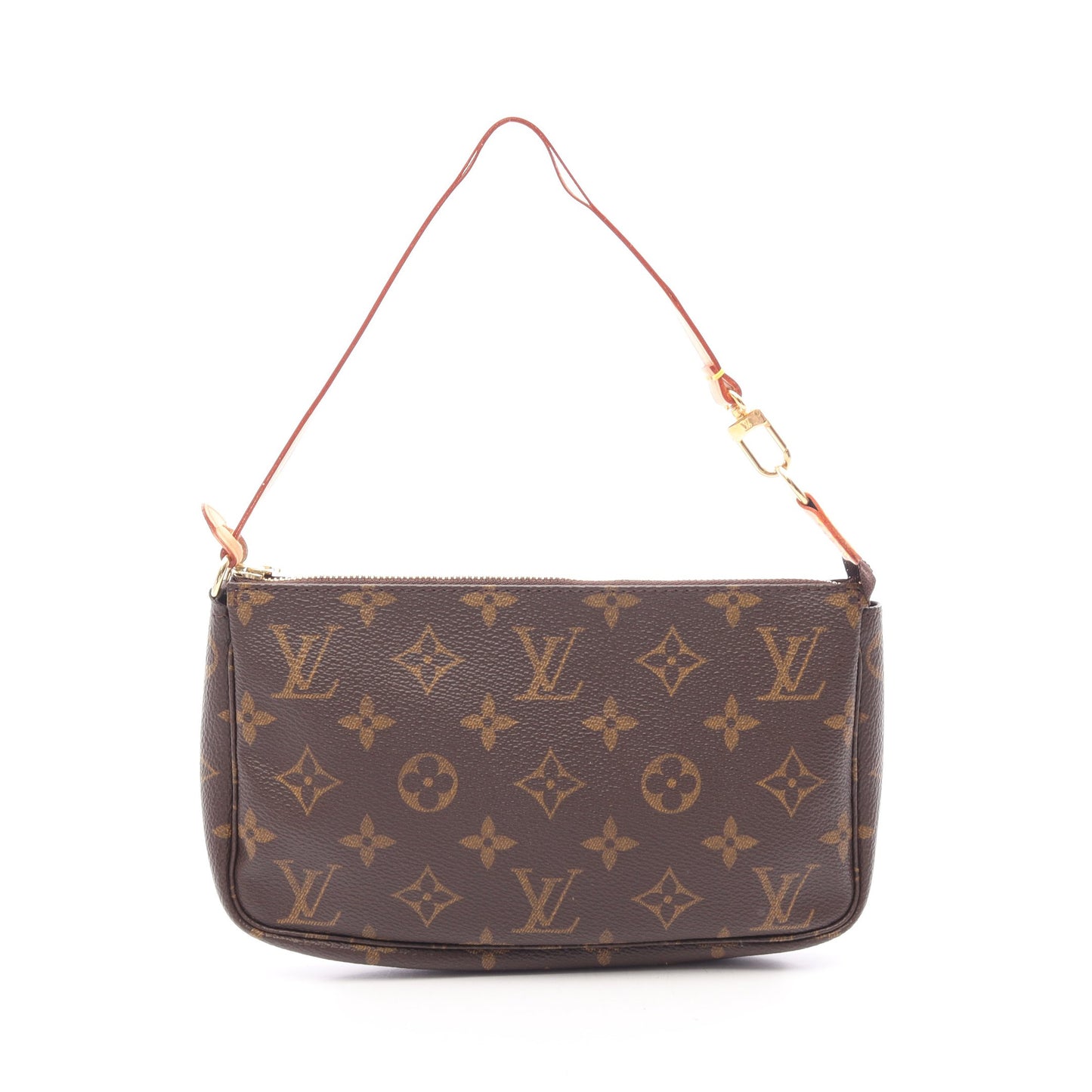 ポシェットアクセソワール モノグラム ハンドバッグ PVC レザー ブラウン ルイヴィトン バッグ LOUIS VUITTON