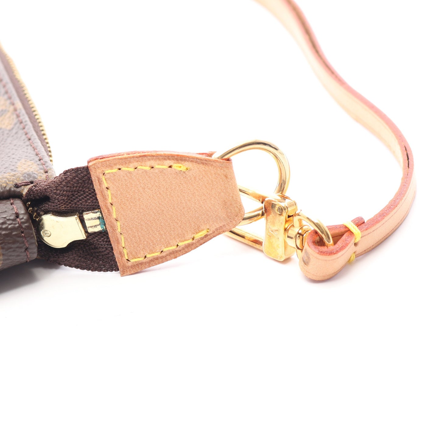 ポシェットアクセソワール モノグラム ハンドバッグ PVC レザー ブラウン ルイヴィトン バッグ LOUIS VUITTON