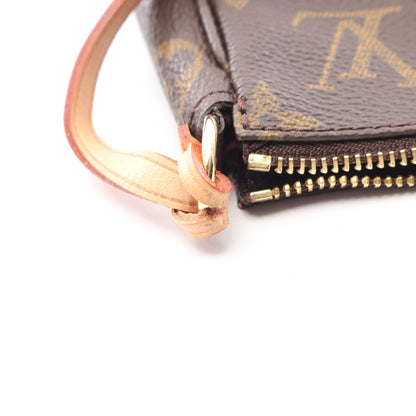 ポシェットアクセソワール モノグラム ハンドバッグ PVC レザー ブラウン ルイヴィトン バッグ LOUIS VUITTON