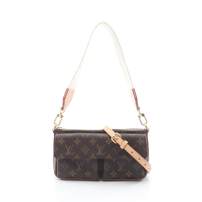 ヴィヴァシテ モノグラム ワンショルダーバッグ PVC レザー ブラウン ルイヴィトン バッグ LOUIS VUITTON
