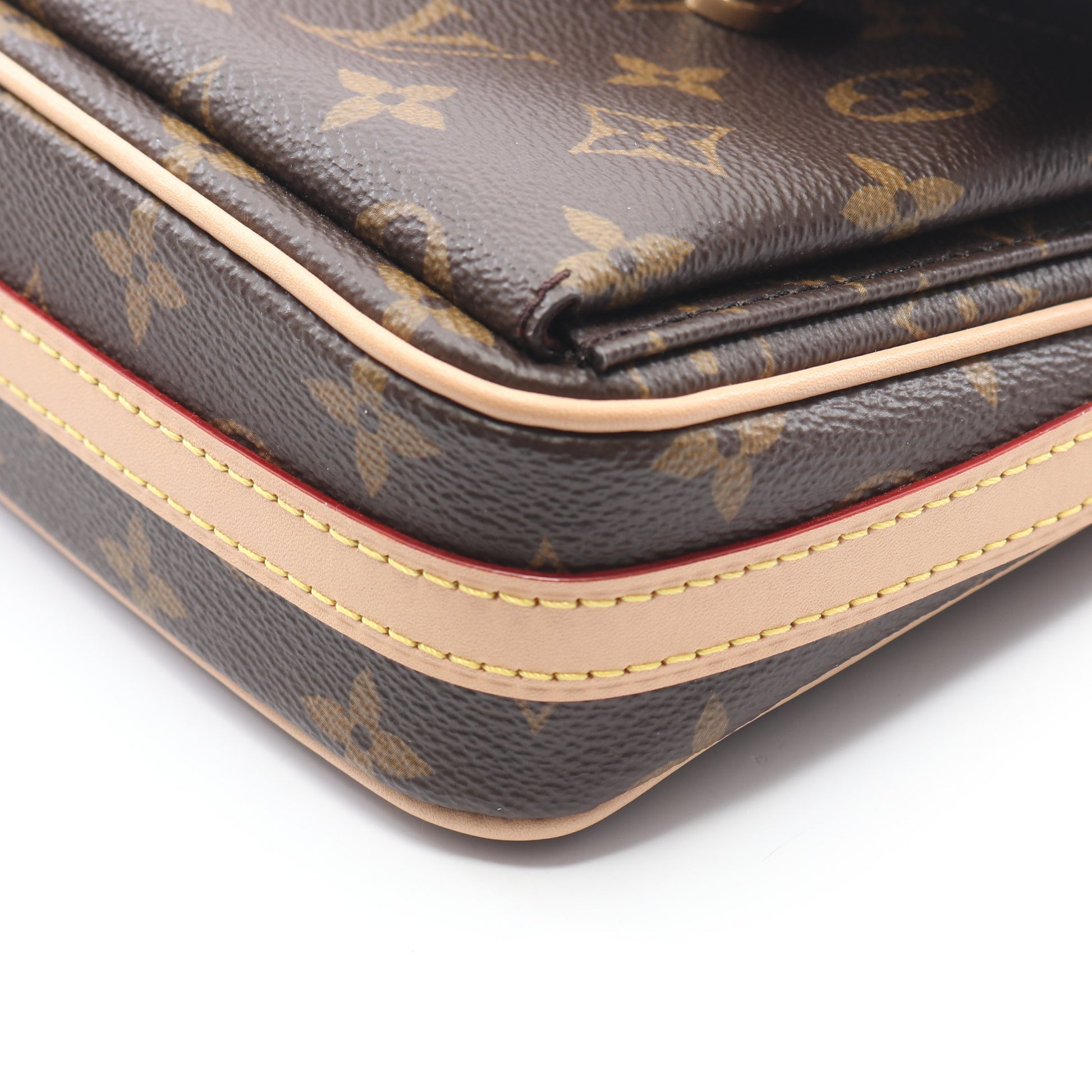 ヴィヴァシテ モノグラム ワンショルダーバッグ PVC レザー ブラウン ルイヴィトン バッグ LOUIS VUITTON