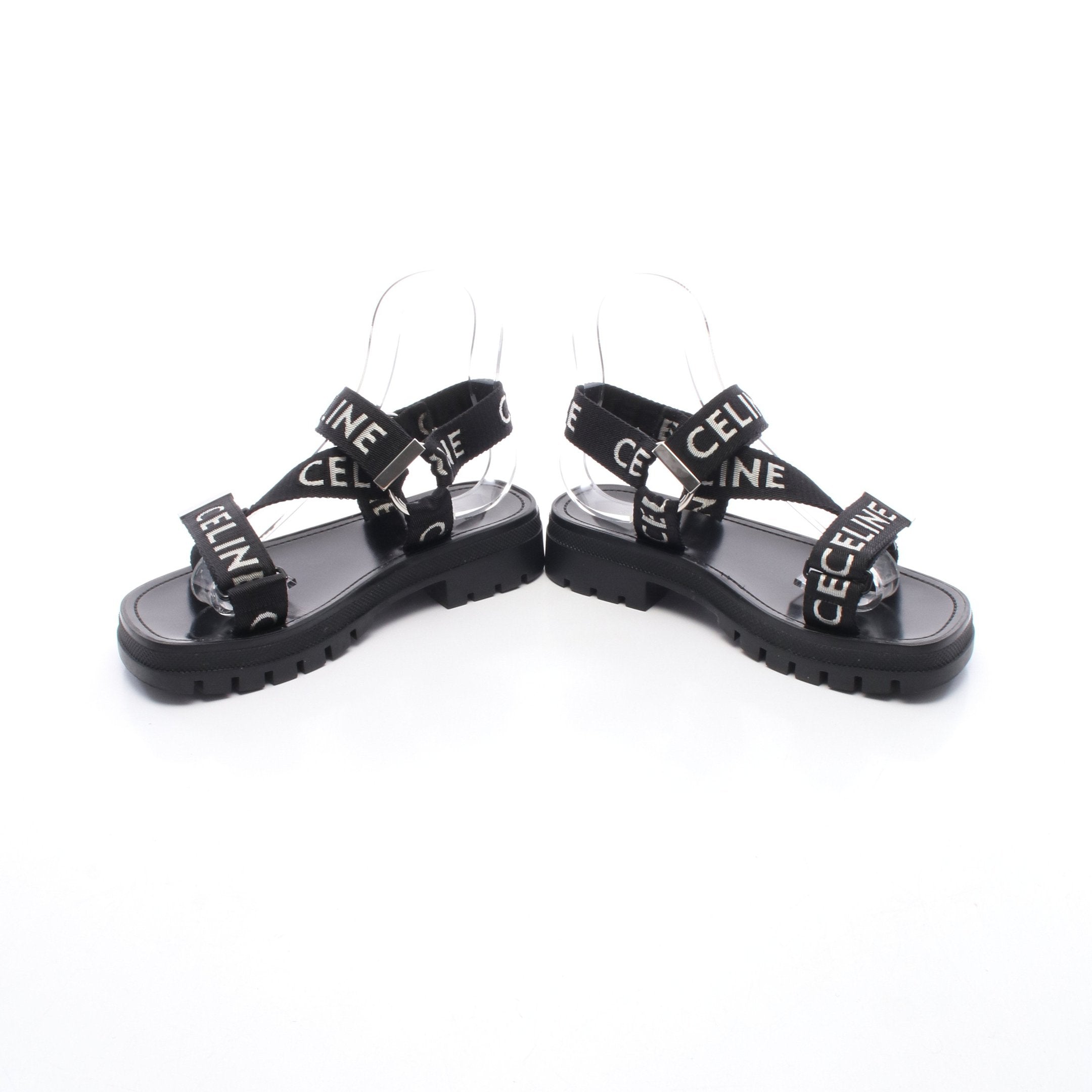 LEO STRAPPY レオストラッピー サンダル ファブリック ブラック