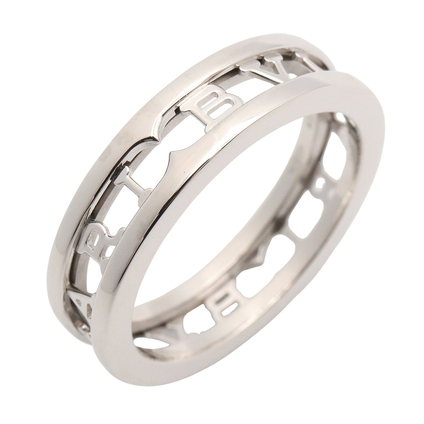 B-zero1 オープンロゴ スパイラル リング リング 指輪 K18WG シルバー ホワイトゴールド ブルガリ アクセサリー BVLGARI